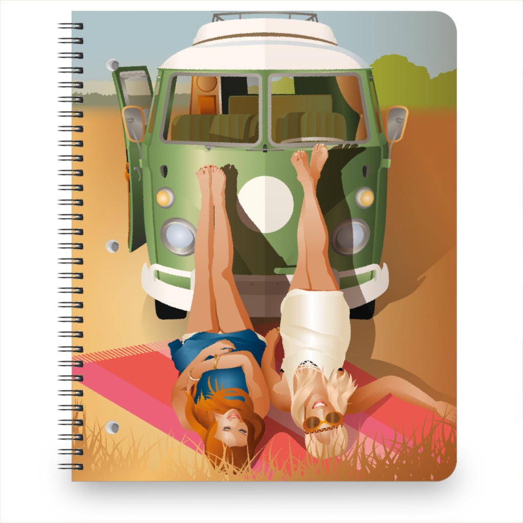 a Happy Place - Multi Notebook, 8.5x11, Multicolor