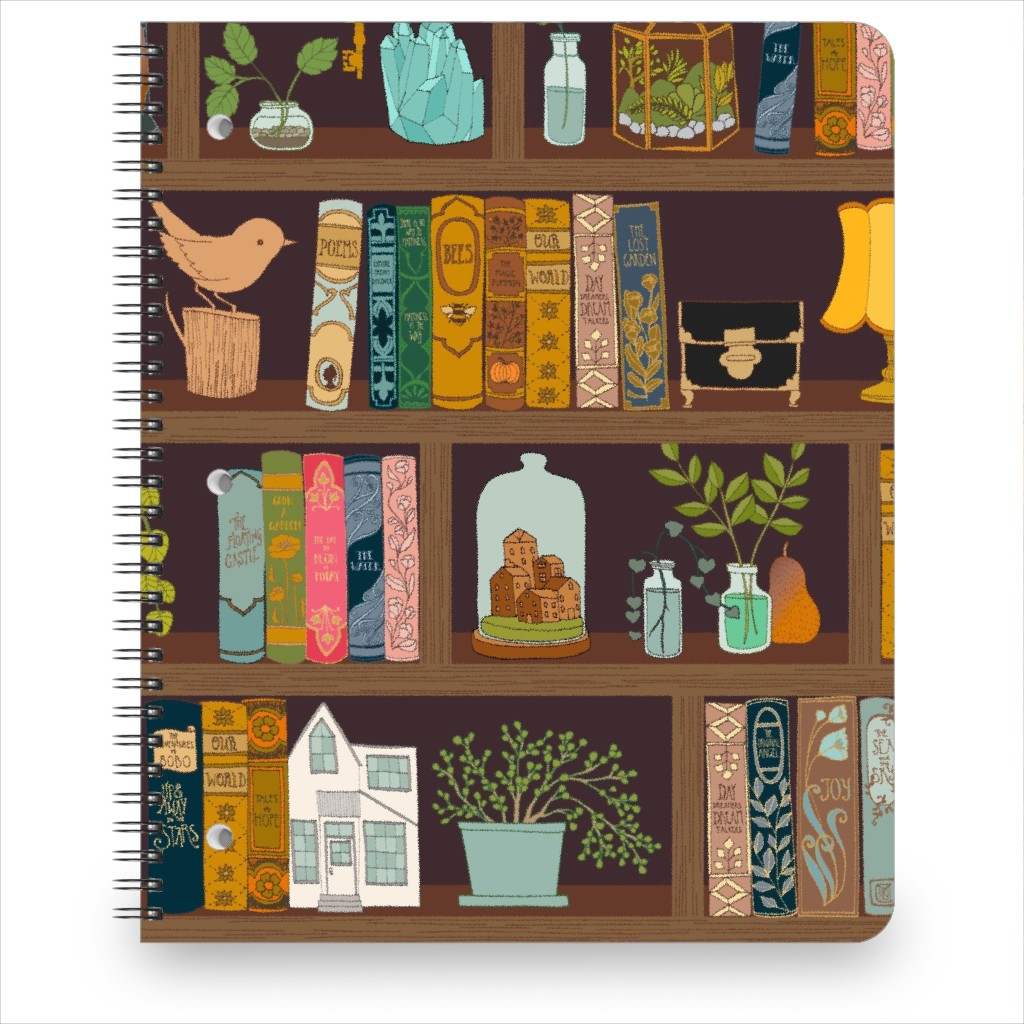 a Treasured Library Notebook, 8.5x11, Multicolor