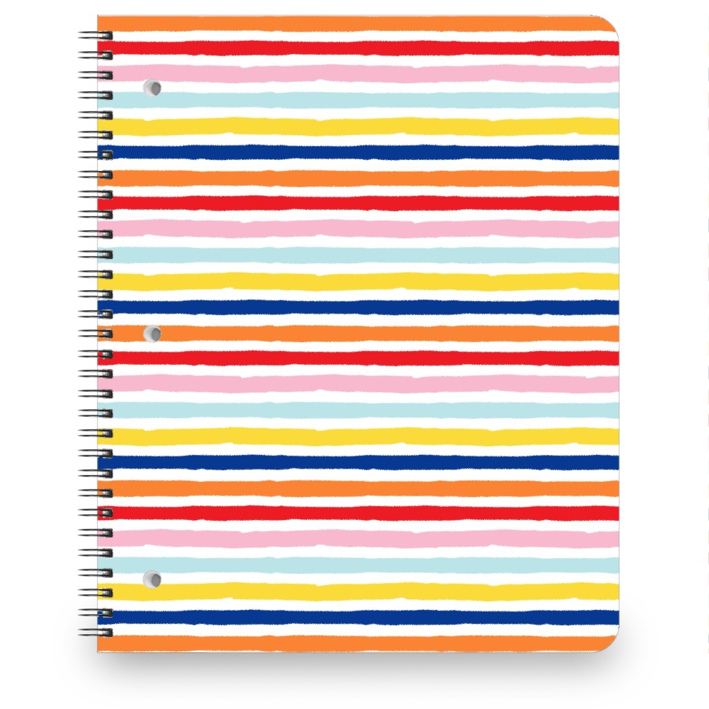 Imperfect Stripes - Multi Notebook, 8.5x11, Multicolor