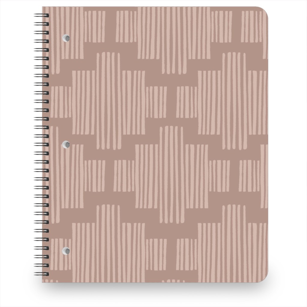Step Into It - Dusty Rose Notebook, 8.5x11, Pink, Bright Pink