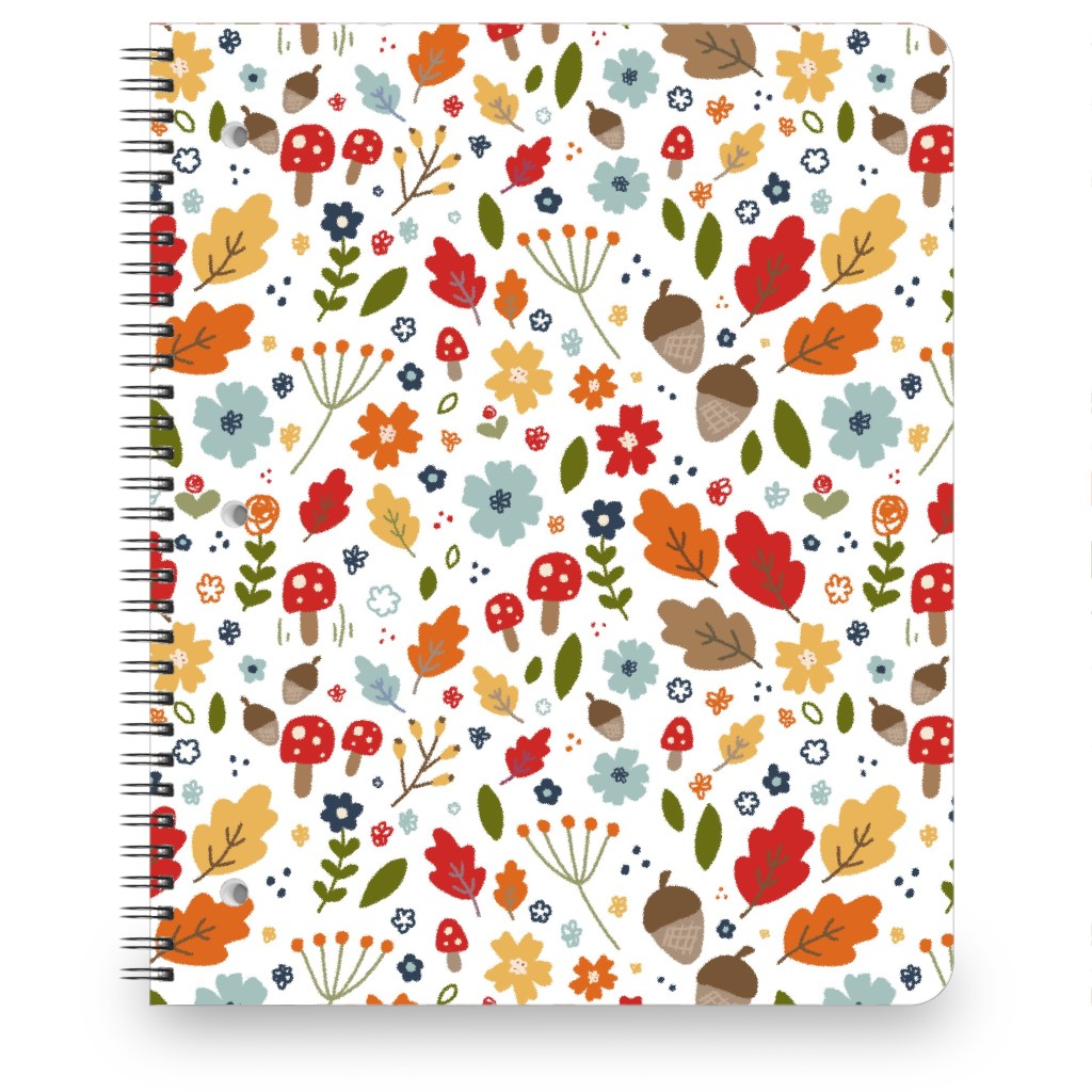 Woodland Floral - Multi Notebook, 8.5x11, Multicolor