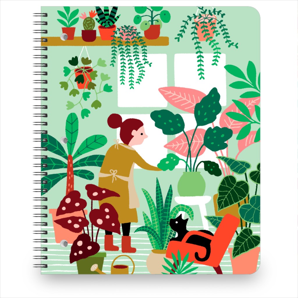 Living Room Garden - Multi Notebook, 8.5x11, Multicolor