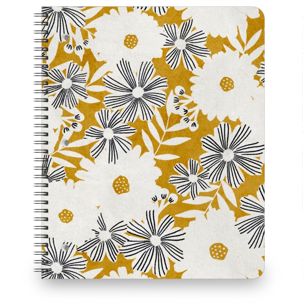 Stacy - Mustard Notebook, 8.5x11, Yellow