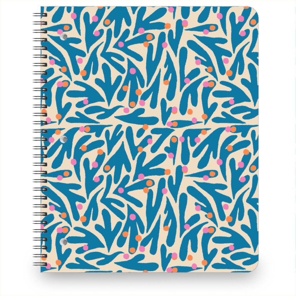 Funky Flora - Blue and White Notebook | Shutterfly