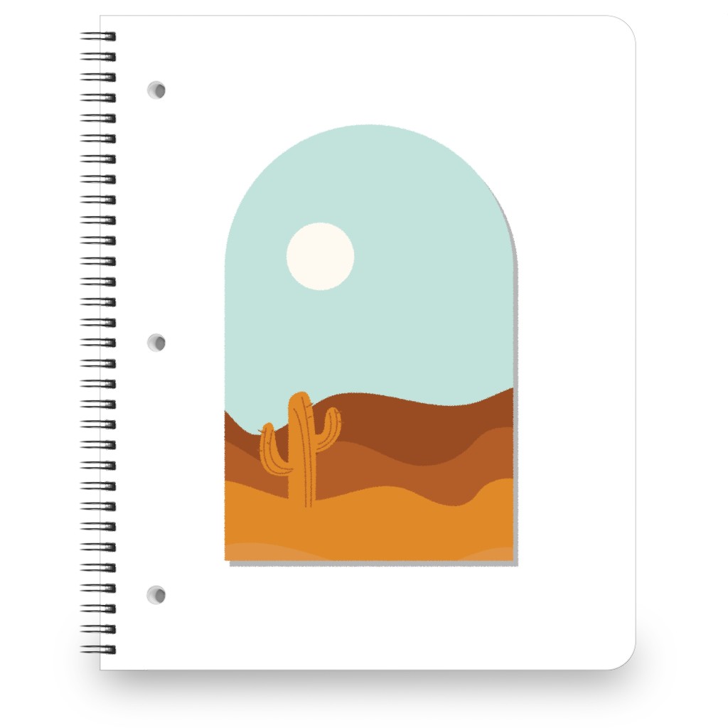 Abstract Landscapes in Windows Notebook, 8.5x11, Multicolor