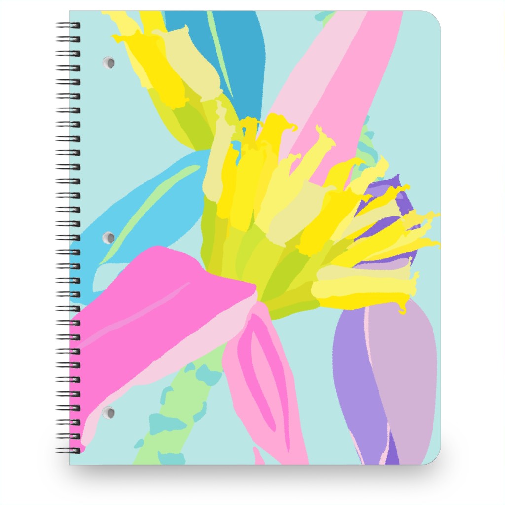 Bold Tropical Banana Plants - Multi Notebook, 8.5x11, Multicolor