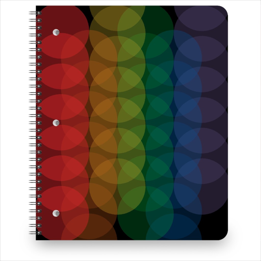 Colorful Rainfall - Multi Notebook, 8.5x11, Multicolor