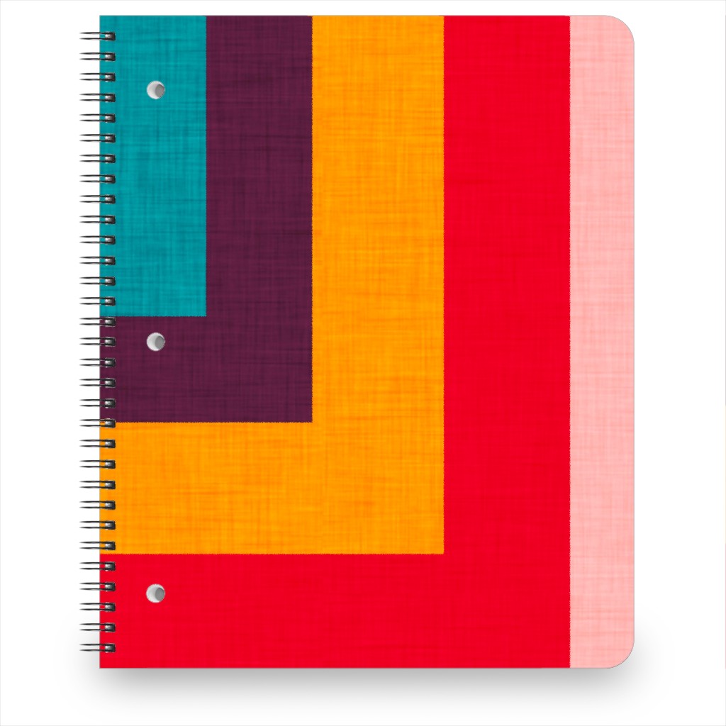 Abstract Mod Cube Notebook, 8.5x11, Multicolor
