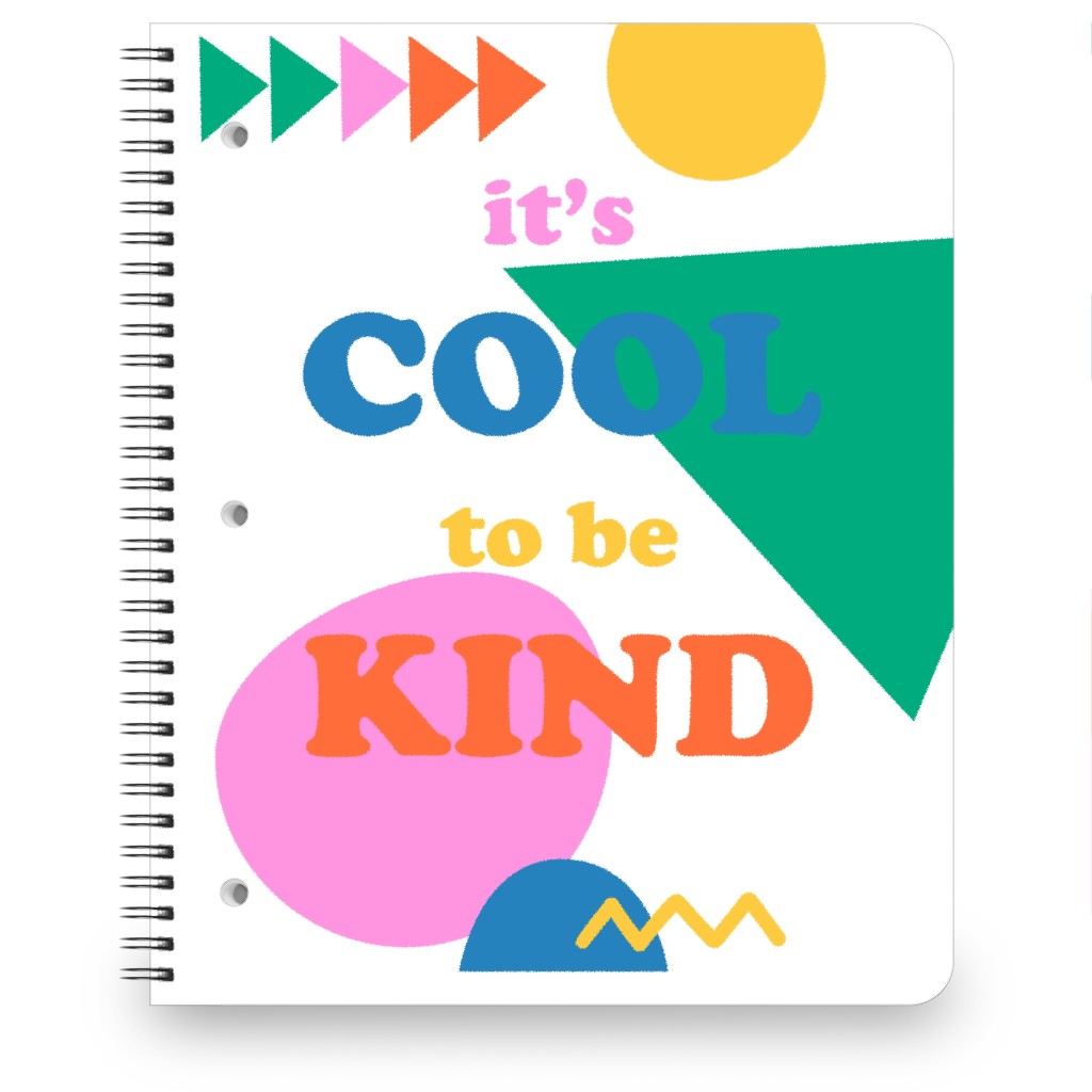 Cool To Be Kind - Multi Notebook, 8.5x11, Multicolor