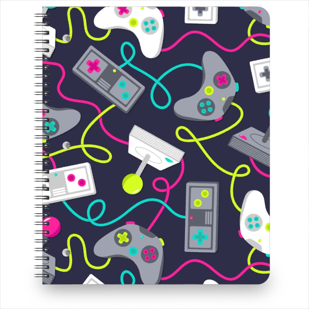 Video Game Gear - Multicolor Notebook, 8.5x11, Multicolor