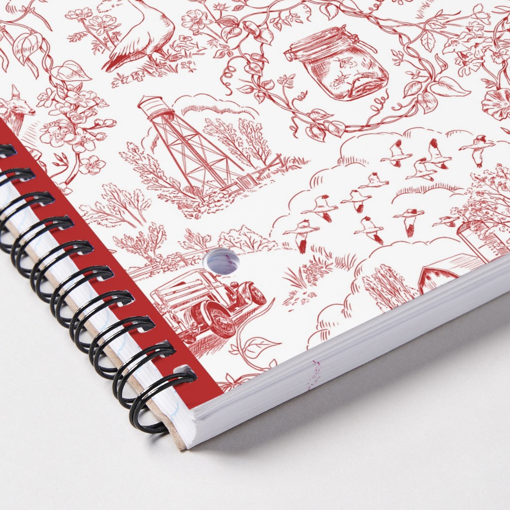 Country Toile - Red Notebook | Shutterfly