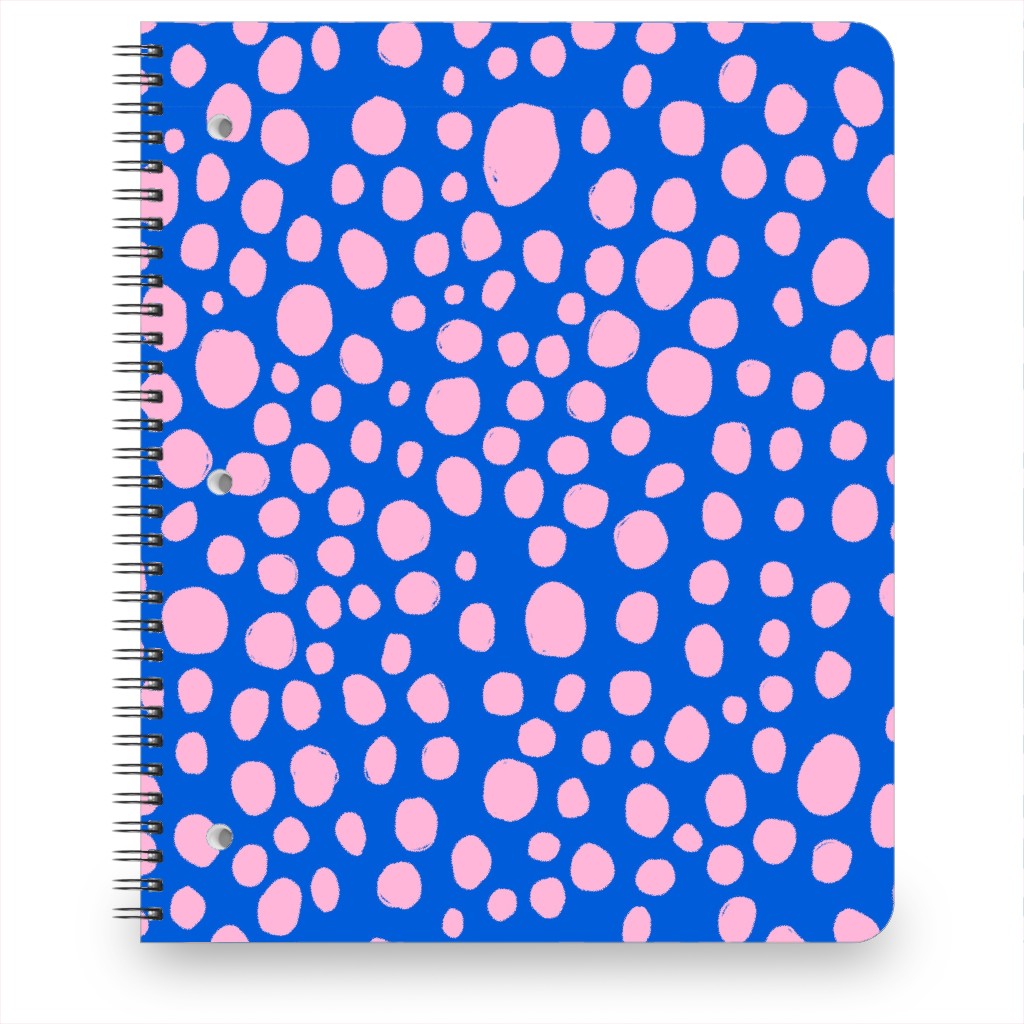 Polka Dot Blue and Pink Notebook Shutterfly