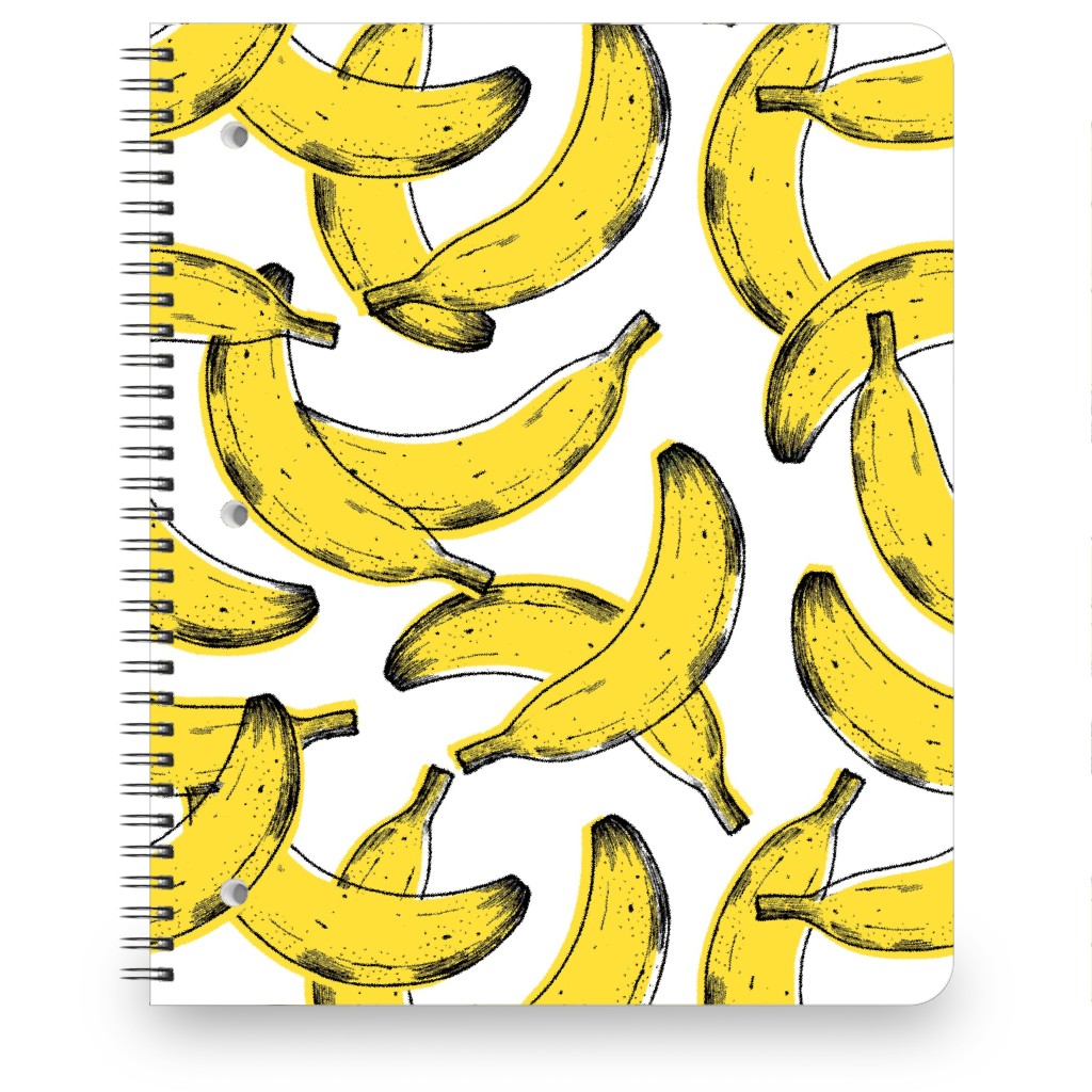 Banana Notebook, 8.5x11, Yellow
