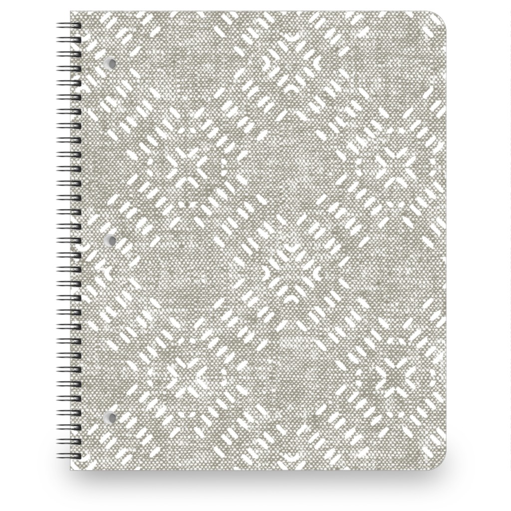 Modern Farmhouse Tile - Neutral Notebook, 8.5x11, Gray, Gray