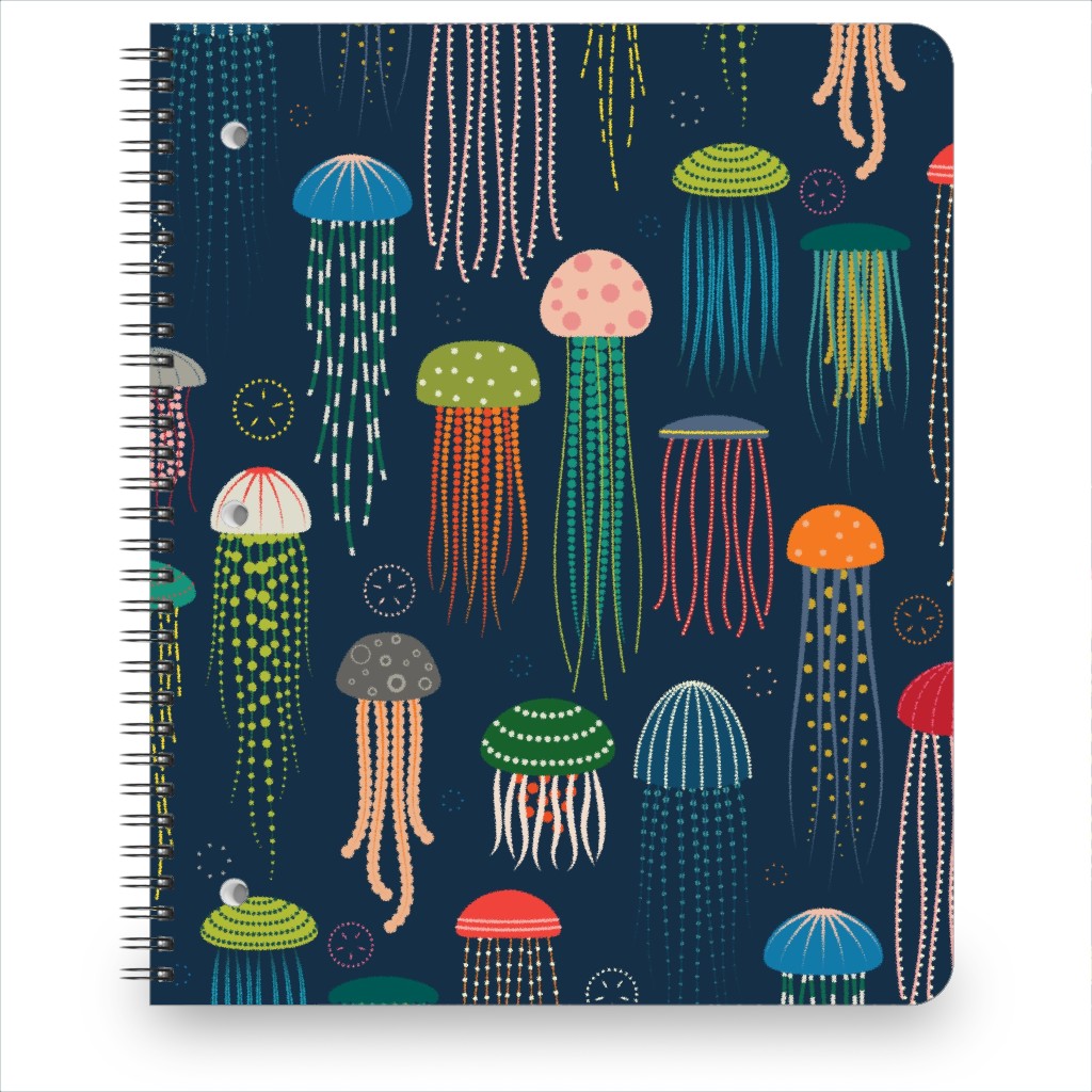 Just Jellies - Jellyfish Notebook, 8.5x11, Blue