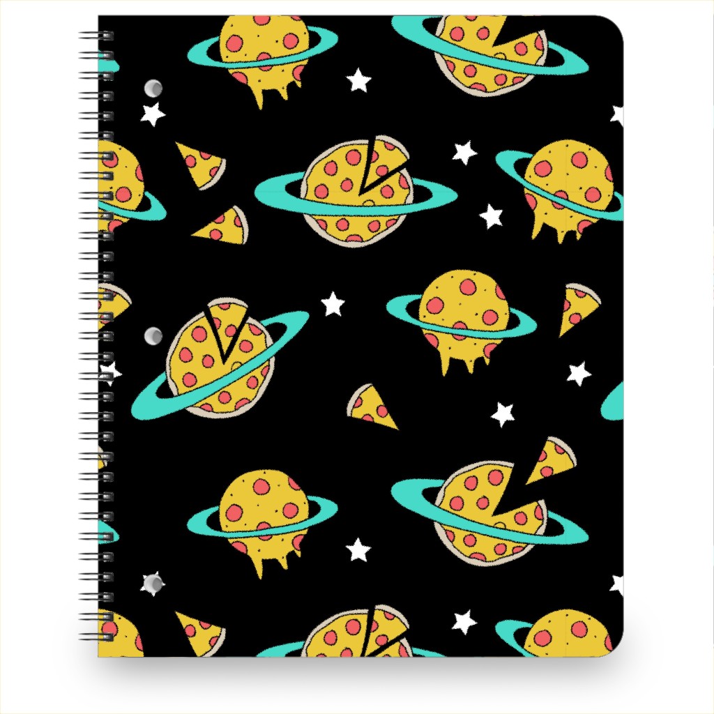 Pizza Planet - Multi on Dark Notebook, 8.5x11, Multicolor
