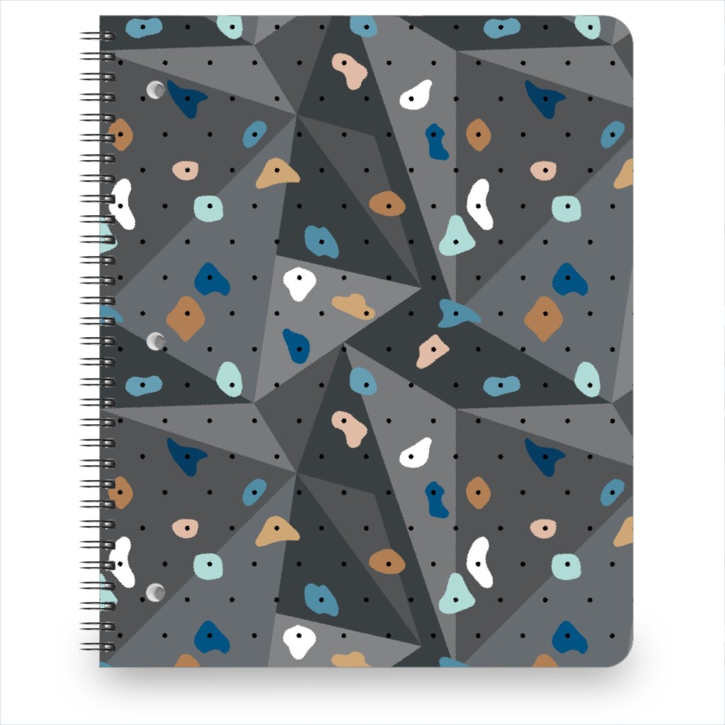 Climbing Lovers Bouldering Notebook, 8.5x11, Gray, Slate