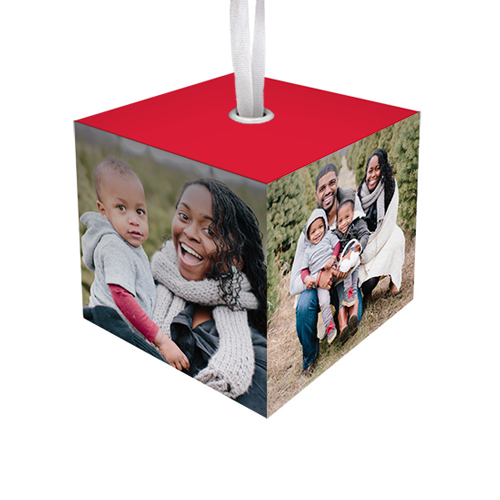 Photo Gallery Cube Ornament, Multicolor, Cubed