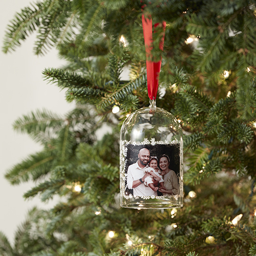 Elegant Family Sentiments Glass Cloche Ornament by Shutterfly | Shutterfly