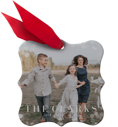 Modern Serif Merry Metal Ornament | Christmas Ornaments | Shutterfly