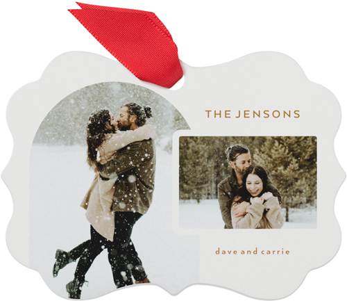 Arch Overlap Metal Ornament, White, Rectangle Bracket, white