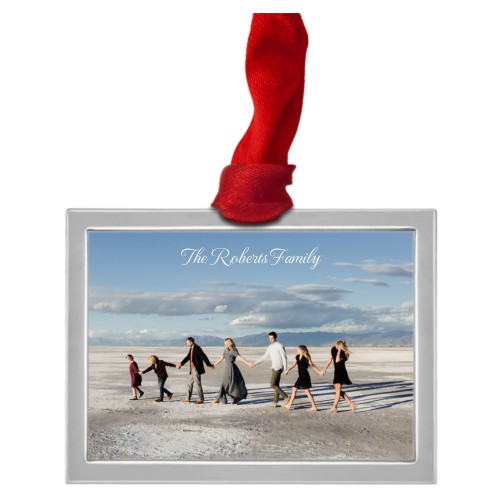 Gallery of One Luxe Frame Ornament, Silver, Multicolor, Rectangle
