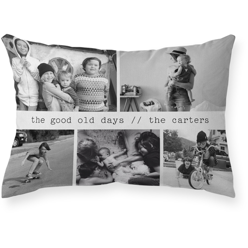 Caption Gallery of Five Outdoor Pillow, 14x20, Single Sided, Multicolor