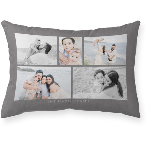 Gallery of Five Outdoor Pillow, 14x20, Double Sided, Multicolor
