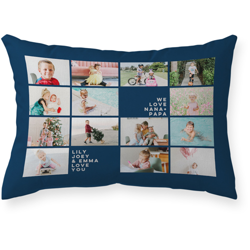 Gallery of Fourteen Outdoor Pillow, 14x20, Double Sided, Multicolor