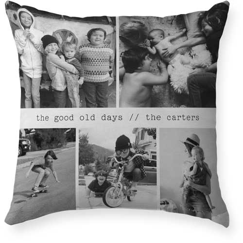 Caption Gallery of Five Outdoor Pillow, 18x18, Double Sided, Multicolor