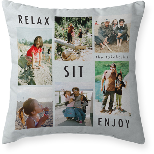 Sentiments Gallery Of Six Outdoor Pillow, 20x20, Single Sided, Multicolor