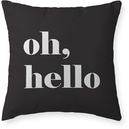 Oh, Hello Outdoor Pillow, 20x20, Double Sided, Multicolor