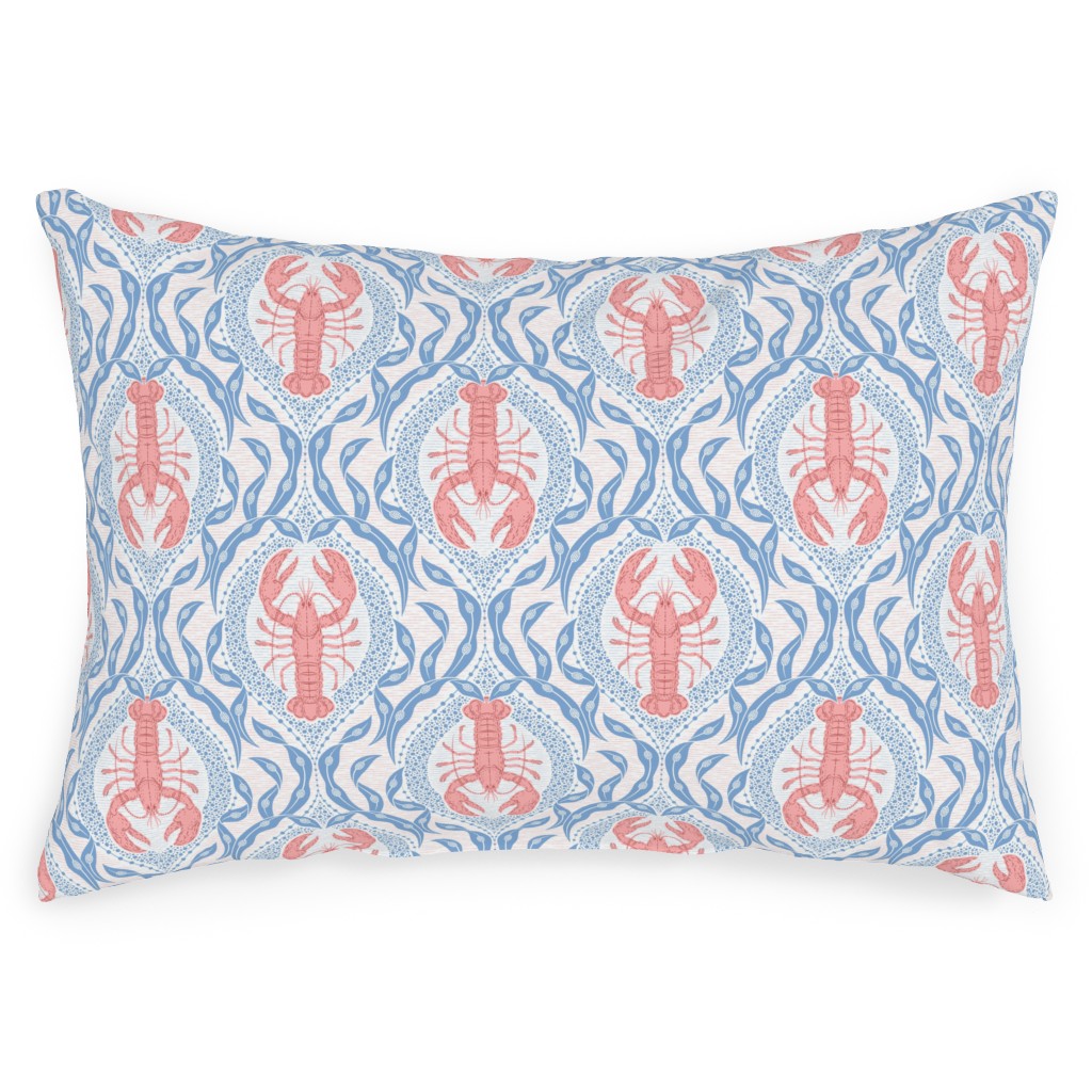 Pink and blue outdoor pillows hot sale