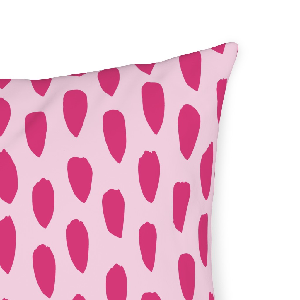 Brushstrokes Fuchsia and Light Pink Outdoor Pillow Shutterfly