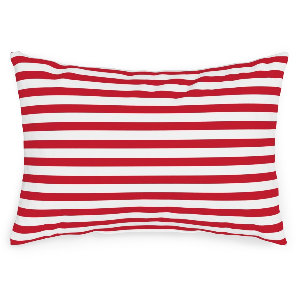 Stripes Red and White Outdoor Pillow Shutterfly