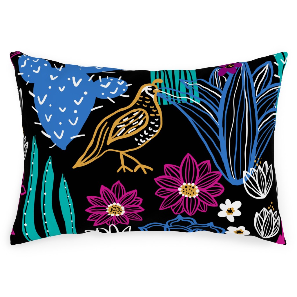 Sonoran Landscape - Jewel Outdoor Pillow, 14x20, Single Sided, Multicolor