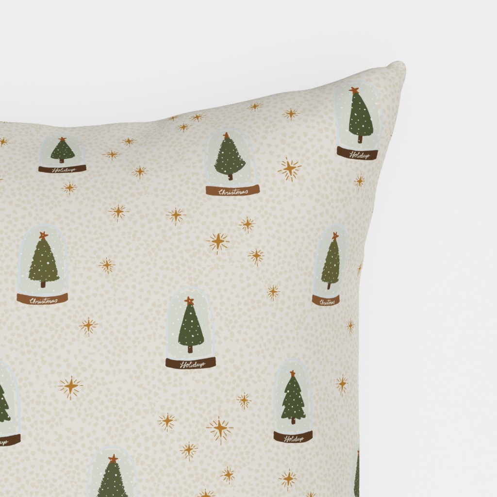 Christmas Tree Snow Globes Outdoor Pillow Shutterfly