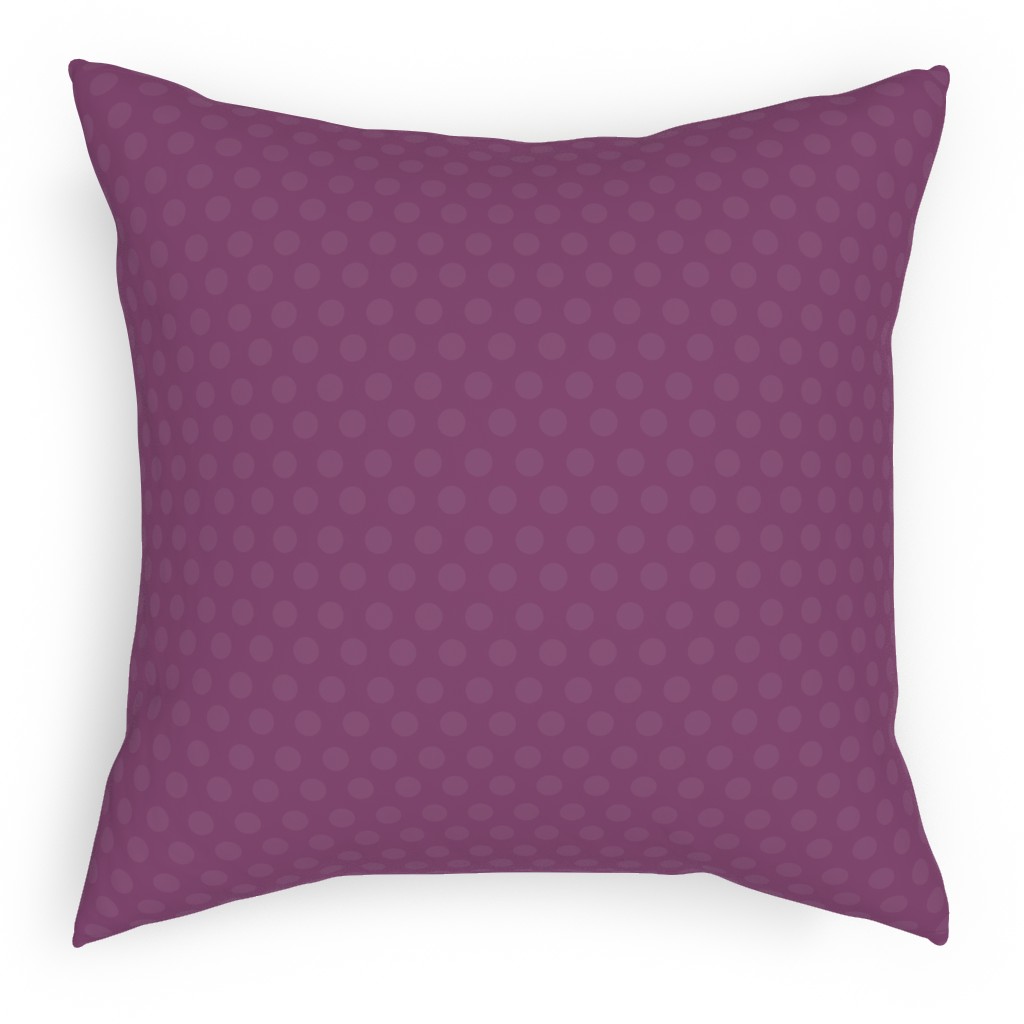 Bubbles - Purple Outdoor Pillow, 18x18, Double Sided, Purple