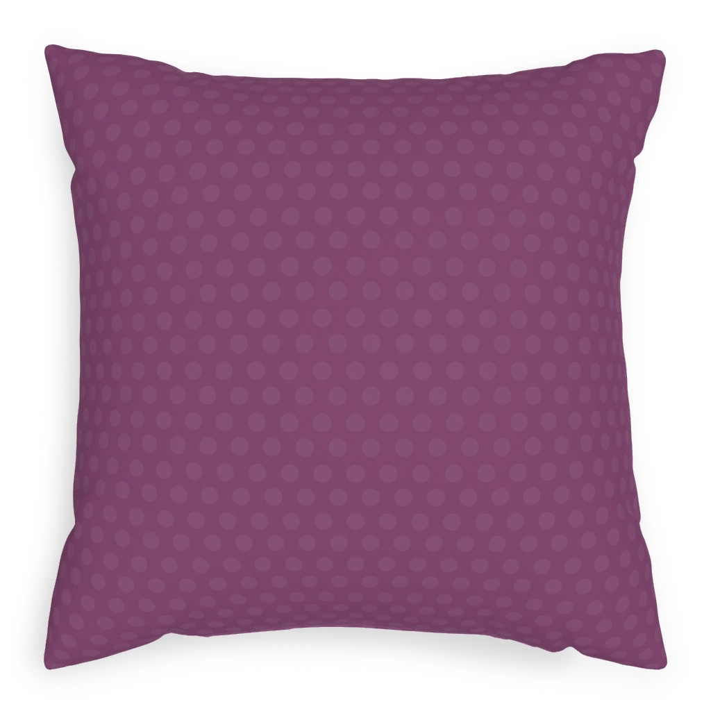 Bubbles - Purple Outdoor Pillow, 20x20, Double Sided, Purple