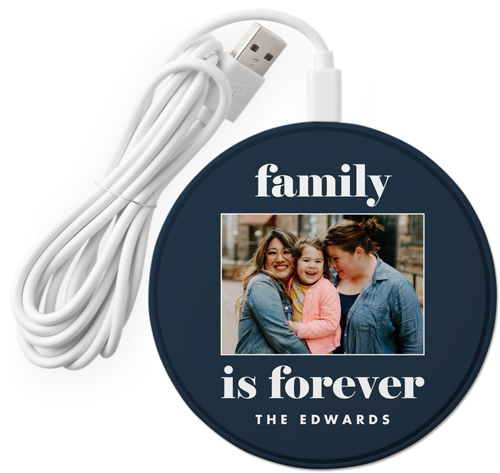 Family Is Forever Frame Wireless Phone Charger, Black