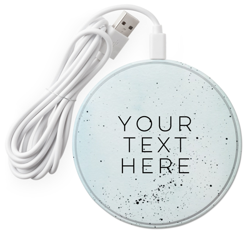 Your Text Here Wireless Phone Charger, Multicolor