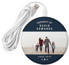Personalized Wireless Phone Charger