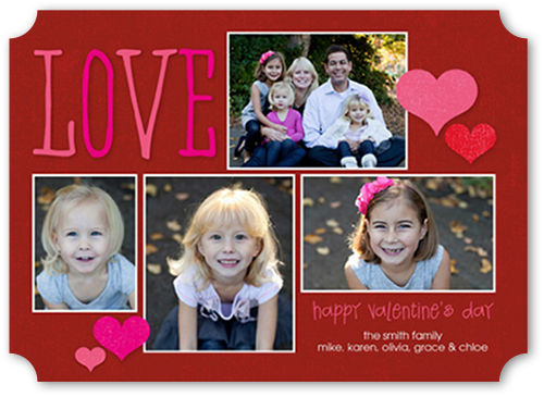 Giving Our Love Valentine's Card, Red, Signature Smooth Cardstock, Ticket