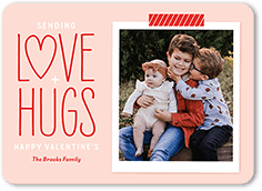 love hugs valentines card