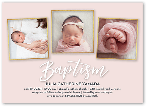 girl catholic baptism invitations