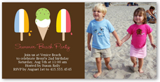 popsicle party summer photo card 4x8 photo