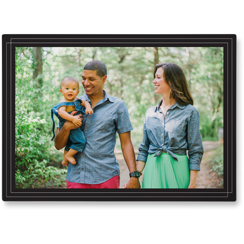 Forever Framed Photo Tile, Metal, 10x14, Gray, charcoal