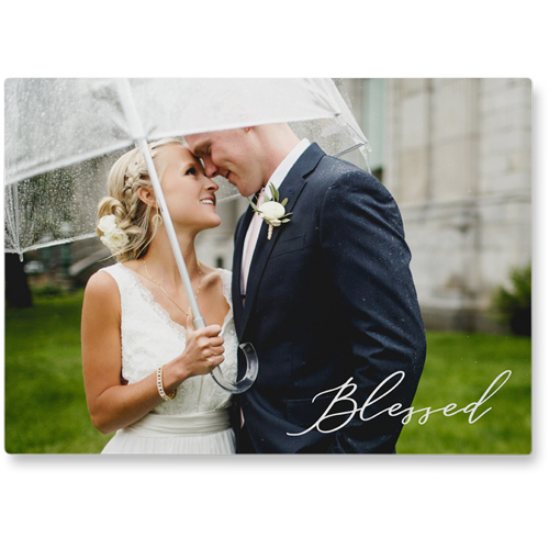 Pure Blessed Photo Tile, Metal, 10x14, White