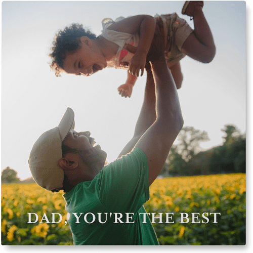 Photo Gallery Portrait Photo Tile, Metal, 16x16, Multicolor, multi