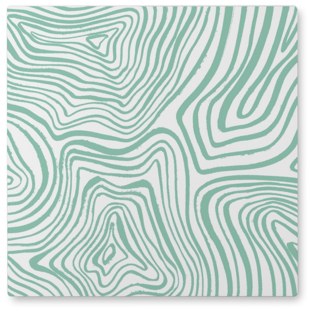 Abstract Wavy Lines - Green